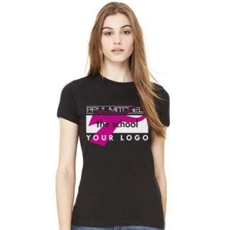 YOUR LOGO W/ RIBBON 1 BLK tees