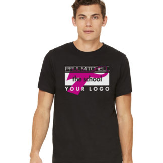 YOUR LOGO W/ RIBBON 1 BLK tees - Mens 3600, XS