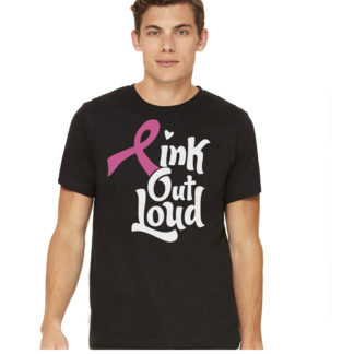 PINK OUT LOUD tees - Mens 3600, XS