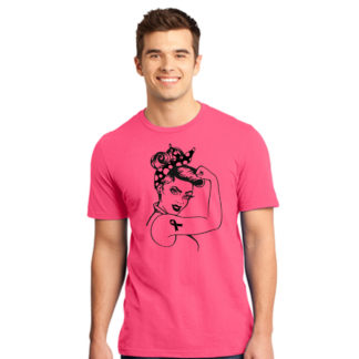 "Rosie" 1c pink tees - Mens DT6000, XS