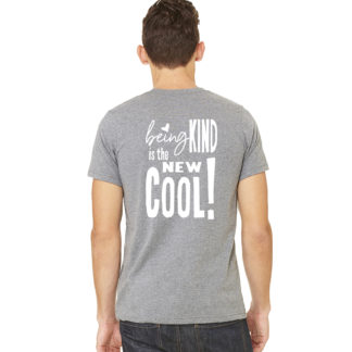 - KIND IS THE NEW COOL! - Mens b3001 grey tee, XS