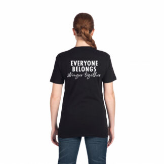 EVERYONE BELONGS tee 1C - Ladies 3900, S