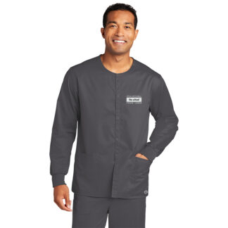 Unisex ww3080 workflex Snap Front Scrub Jacket - 2XS, Pewter