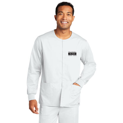 Unisex ww3080 workflex Snap Front Scrub Jacket - Image 3