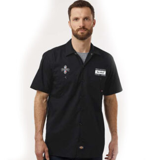 s535 MENS BARBER BLACK SHIRT