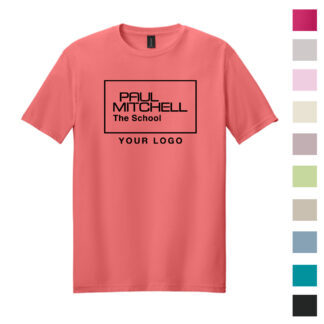 g640 UNISEX tee 10 inch inverted logo BLACK INK