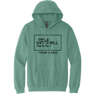 SF500 UNISEX HOODIE 10 inch inverted logo BLACK INK - AQUATIC, S