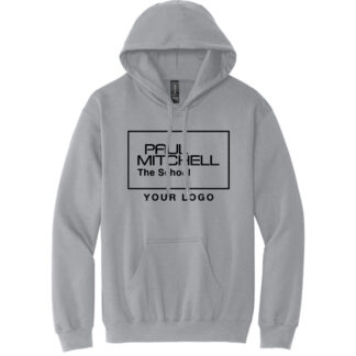 SF500 UNISEX HOODIE 10 inch inverted logo BLACK INK - CEMENT, S