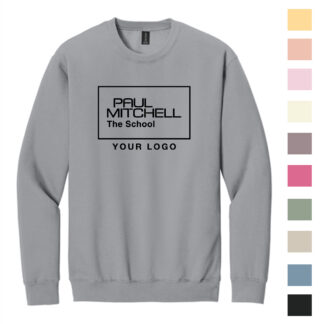 SF000 UNISEX SWEATSHIRT 10 inch inverted logo BLACK INK