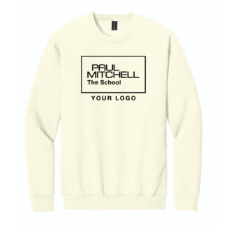 SF000 UNISEX SWEATSHIRT 10 inch inverted logo BLACK INK - CREAM, S