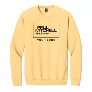 SF000 UNISEX SWEATSHIRT 10 inch inverted logo BLACK INK - YELLOW HAZE, S