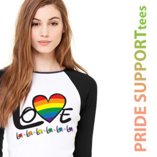 PRIDE SUPPORT tees