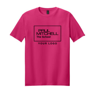 g640 UNISEX tee 10 inch inverted logo BLACK INK - HELICONIA, S